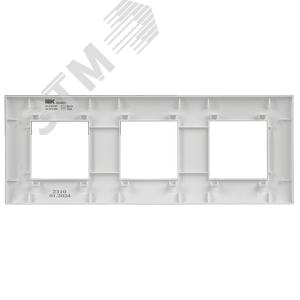SKANDY Рамка 3-местная SK-F03W арктический белый IEK - фото 6