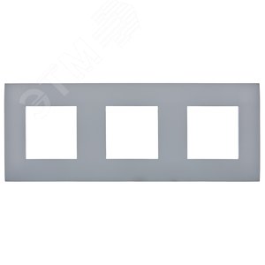 SKANDY Рамка 3-местная SK-F03Gr серый IEK - фото 2