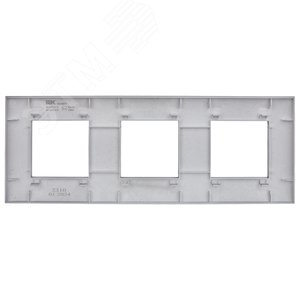SKANDY Рамка 3-местная SK-F03Gr серый IEK - фото 3