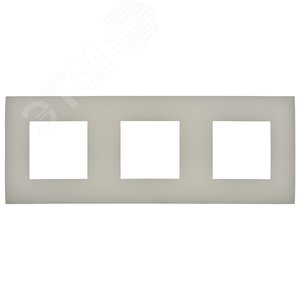 SKANDY Рамка 3-местная SK-F01B бежевый IEK - фото 2
