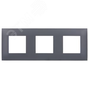 SKANDY Рамка 3-местная SK-F03T титан IEK - фото 2