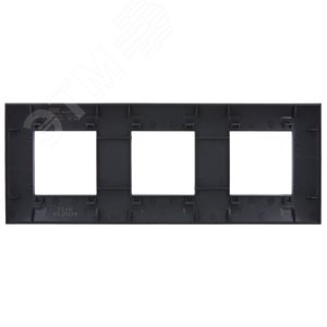 SKANDY Рамка 3-местная SK-F03G графит IEK - фото 3
