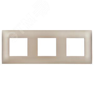 SKANDY Рамка 3-местная SK-F03Sa песочный IEK - фото 2