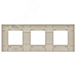 SKANDY Рамка 3-местная SK-F03Sa песочный IEK - фото 3