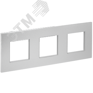 Изображение товара SKANDY Рамка 3-местная SK-F33S металл серебряный IEK (шт)