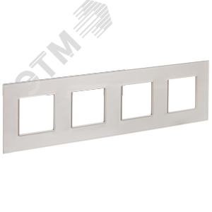 Изображение товара SKANDY Рамка 4-местная SK-F24Sh стекло шампань IEK (шт)