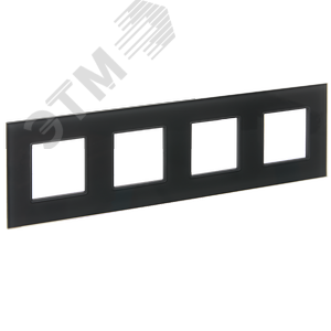 Изображение товара SKANDY Рамка 4-местная SK-F24G стекло графит IEK (шт)