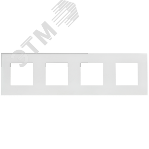 SKANDY Рамка 4-местная SK-F04W арктический белый IEK - фото 2