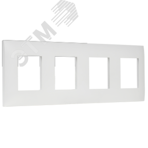 SKANDY Рамка 4-местная SK-F04W арктический белый IEK - фото 3