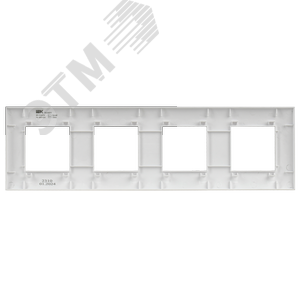 SKANDY Рамка 4-местная SK-F04W арктический белый IEK - фото 4