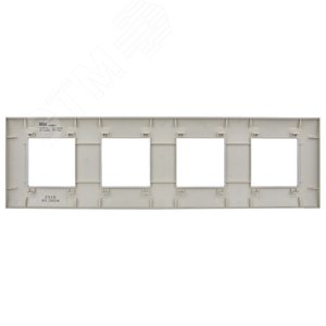 SKANDY Рамка 4-местная SK-F04S серебряный IEK - фото 3