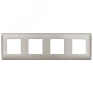 SKANDY Рамка 4-местная SK-F04Sh шампань IEK - фото 2