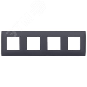 SKANDY Рамка 4-местная SK-F04G графит IEK - фото 2