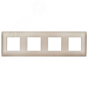 SKANDY Рамка 4-местная SK-F04Sa песочный IEK - фото 2