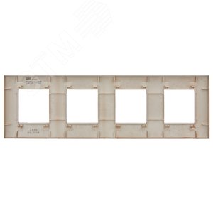 SKANDY Рамка 4-местная SK-F04Sa песочный IEK - фото 3