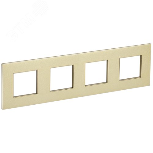 Изображение товара SKANDY Рамка 4-местная SK-F34Sh металл шампань IEK (шт)