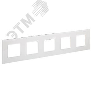 Изображение товара SKANDY Рамка 5-местная SK-F25W стекло арктический белый IEK (шт)