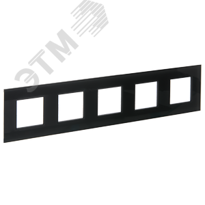 Изображение товара SKANDY Рамка 5-местная SK-F25G стекло графит IEK (шт)