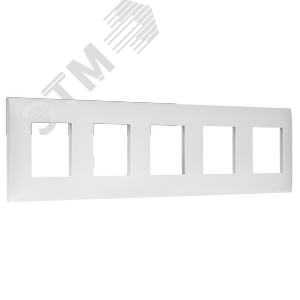 SKANDY Рамка 5-местная SK-F05W арктический белый IEK - фото 4