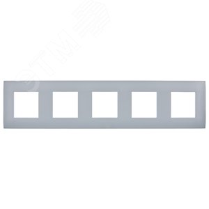 SKANDY Рамка 5-местная SK-F05Gr серый IEK - фото 2