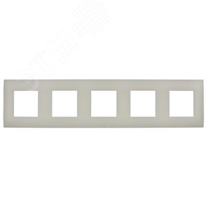 SKANDY Рамка 5-местная SK-F01B бежевый IEK - фото 2