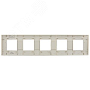 SKANDY Рамка 5-местная SK-F01B бежевый IEK - фото 3