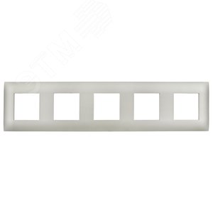 SKANDY Рамка 5-местная SK-F05Sh шампань IEK - фото 2