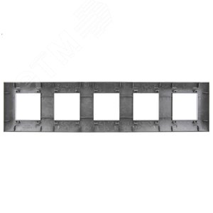 SKANDY Рамка 5-местная SK-F05Sh шампань IEK - фото 3