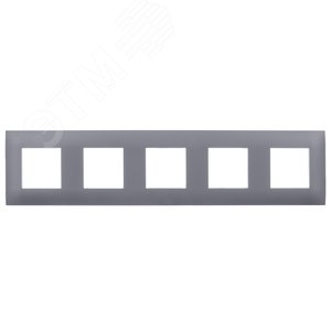 SKANDY Рамка 5-местная SK-F05T титан IEK - фото 2