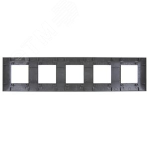 SKANDY Рамка 5-местная SK-F05G графит IEK - фото 3