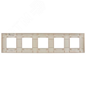 SKANDY Рамка 5-местная SK-F05Sa песочный IEK - фото 3