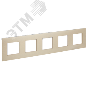 SKANDY Рамка 5-местная SK-F35Sh металл шампань IEK - фото 1