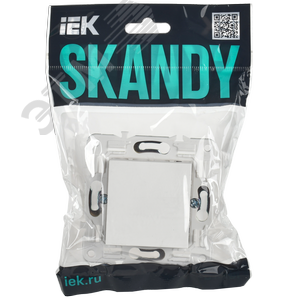 SKANDY Заглушка с суппортом SK-C01W арктический белый IEK - фото 2