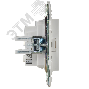 SKANDY Розетка без заземления без защитных шторок 10А SK-R02W арктический белый IEK - фото 4