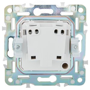 SKANDY Розетка без заземления без защитных шторок 10А SK-R02S серебряный IEK - фото 3