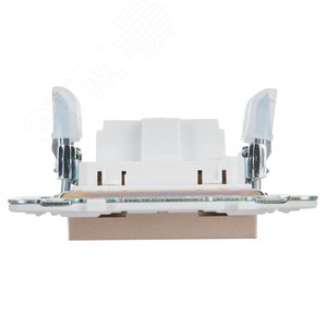 SKANDY Розетка без заземления без защитных шторок 10А SK-R02Sa песочный IEK - фото 5