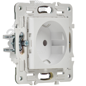 SKANDY Розетка с заземлением без защитных шторок 16А SK-R05W арктический белый IEK - фото 4
