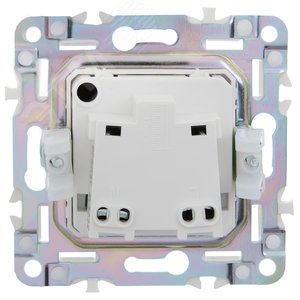 SKANDY Розетка без заземления с защитными шторками 10А SK-R01Sh шампань IEK - фото 3