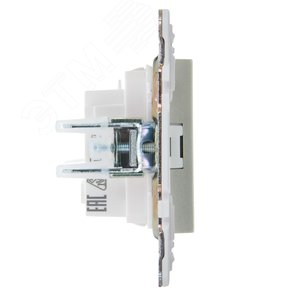 SKANDY Розетка без заземления с защитными шторками 10А SK-R01Sh шампань IEK - фото 4