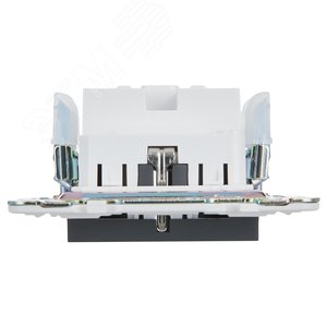 SKANDY Розетка с заземлением с защитными шторками 16А безвинтовое крепление SK-R06G графит IEK - фото 5