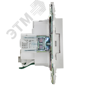 SKANDY Розетка с заземлением с защитными шторками 16А SK-R04W арктический белый IEK - фото 5