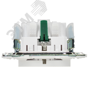 SKANDY Розетка с заземлением с защитными шторками 16А SK-R04W арктический белый IEK - фото 6