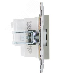 SKANDY Розетка с заземлением с защитными шторками 16А SK-R04Sh шампань IEK - фото 4