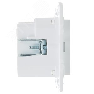 SKANDY Розетка с заземлением с защитными шторками 16А с USB C 18Вт SK-R17W арктический белый IEK - фото 4