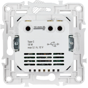 SKANDY Розетка с заземлением с защитными шторками 16А с USB C 18Вт SK-R17B бежевый IEK - фото 5
