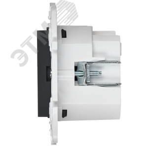 SKANDY Розетка с заземлением с защитными шторками 16А с USB C 18Вт SK-R17G графит IEK - фото 3