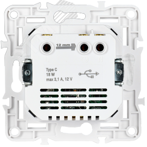 SKANDY Розетка с заземлением с защитными шторками 16А с USB C 18Вт SK-R17G графит IEK - фото 5