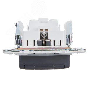 SKANDY Розетка 1-местная с заземлением с защитными шторками и крышкой 16А IP44 SK-R11T титан IEK - фото 5