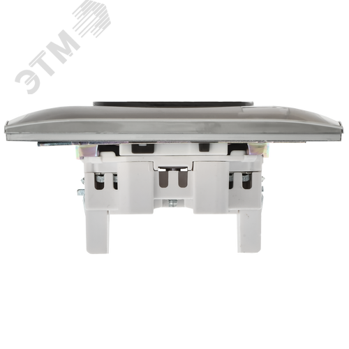 SKANDY Розетка 2-местная без заземления без защитных шторок 10А в сборе SK-R10N никель IEK - фото 5