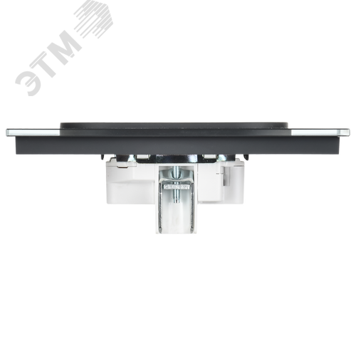 SKANDY Розетка 2-местная без заземления без защитных шторок для плоской вилки 10А SK-R03G стекло графит - фото 3